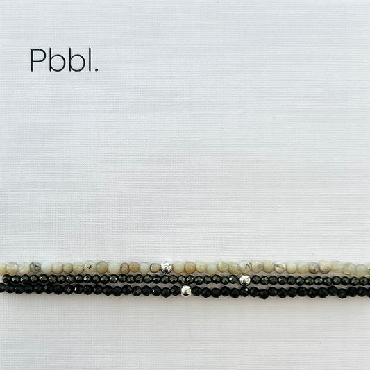 African Opal, Spinel and Black Moonstone